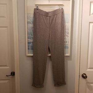 J Jill Wearever Collections Pull on Taupe Pants Rayon Jersey w/ Pockets small